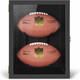 Full-size Football Display Case With Locks Wall Mount Shadow Box Black