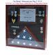 Funeral/casket Flag Display Case Military Shadow Box Cabinet For 5'x9.5' Flag