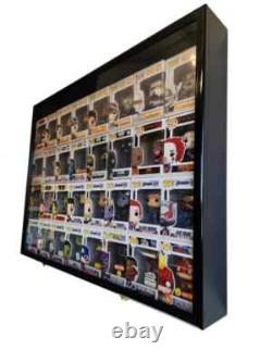 Funko Pop Box Display Case 32+ Boxed Minifigures Shelf Wood Cabinet Figures Rack