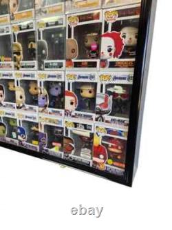 Funko Pop Box Display Case 32+ Boxed Minifigures Shelf Wood Cabinet Figures Rack