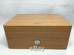 GENUINE OMEGA Wood box case link watch Display Speedmaster Seamaster 0303282