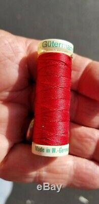 GUTERMANN 100% polyester sew all thread 178 spools WithWood Display Case W Germany