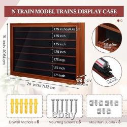 Gift for Model Train Collectors Wall Mounted Display Case