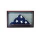 Glass Cabinet Flag Display Case For 5' X 3' Flag Real Glass, Real Wood