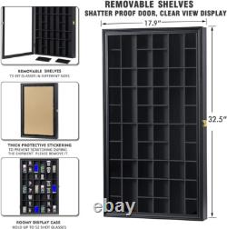 Glass Display Case Large Wooden Cabinet Rack Holder Wall Mounted 17? X32