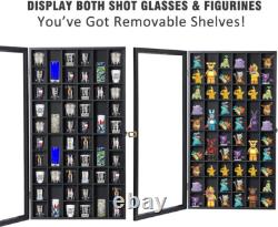 Glass Display Case Large Wooden Cabinet Rack Holder Wall Mounted 17? X32