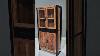 Glass Door Rustic Wood Iron Display Cabinet Wood Furniture Cabinet Oldwood Solidwood Rustic