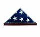 Glass Flag Display Case For 9.5' X 5' Flag Real Glass, Real Wood Free Shipping