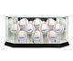 Glass Octagon 10 Baseball Display Case Uv Protection Black Wood