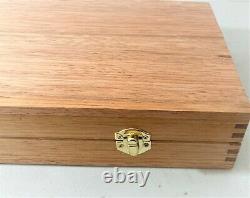 Gold Nuggets & Gem Stone Display Case Tas/Oak Side by Side 100 gem jars