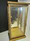 Gold Wood Glass And Mirror Display Case 21 1/2 Tall