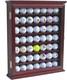 Golf Ball Display Case 49 Pcs Cherry & Green Wall Glass Door Cabinet Wood Rack