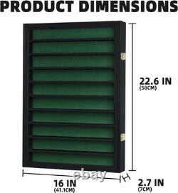 Golf Ball Display Case Solid Wood, Lockable Acrylic, Wall Mounted Holder