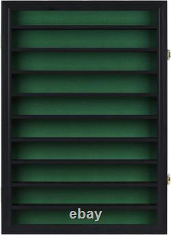 Golf Ball Display Case Solid Wood, Lockable Acrylic, Wall Mounted Holder