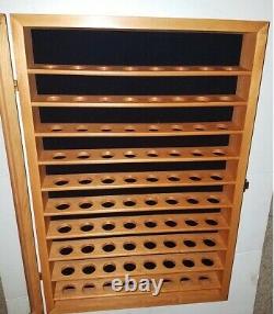 Golf Ball Wood 90 Ball Display Case Vintage Golf Balls Included