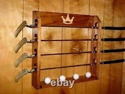 Golf Club Display Rack Case New for 4 Rare Scotty Cameron Putters & 4 Headcovers