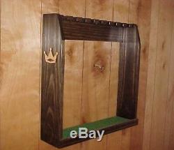 Golf Club Display Rack Case Wood Wall / Floor for 9 Rare Scotty Cameron Putters