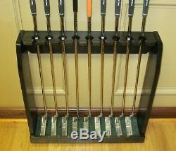 Golf Club Display Rack Case Wood Wall / Floor for 9 Rare Scotty Cameron Putters