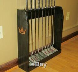 Golf Club Display Rack Case Wood Wall / Floor for 9 Rare Scotty Cameron Putters