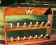Golf Club Putter Head Covers Rack Solid Wood Display Case For 14 Scotty Camerons