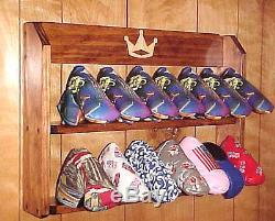 Golf Club Putter Headcover Rack Solid Wood Display Case for 14 Scotty Camerons