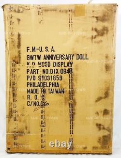 Gone With the Wind Anniversary Doll Glass Wood Display Case NEW