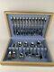 Gorham Americraft Stainless Flatware- Lisa Pattern-74 Pc. With Wood Display Case
