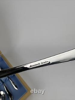 Gorham Americraft Stainless Flatware- Lisa Pattern-74 Pc. With Wood Display Case