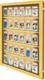 Graded Trading Card Display Case 35 Sport Psa Slabs Pokemon Oak Wood Usa Cabinet