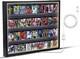 Graded Trading Card Display Case 36 Led Light Sport Baseball Wood Wall Cabinet