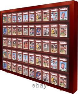 Graded Trading Card Display Case USA Made 55 Sport Cherry Wood Baseball PSA Slab