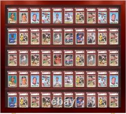 Graded Trading Card Display Case USA Made 55 Sport Cherry Wood Baseball PSA Slab