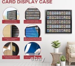 Graded Trading Card Display Case USA Made 55 Sport Solid Wood Baseball PSA Slabs