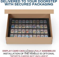 Graded Trading Card Display Case USA Made 55 Sport Solid Wood Baseball PSA Slabs