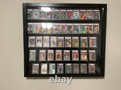 Graded Trading Card Display Case USA Made 55 Sport Solid Wood Baseball PSA Slabs