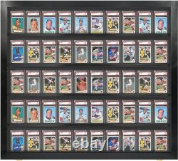 Graded Trading Card Display Case USA Made 55 Sport Solid Wood Baseball PSA Slabs