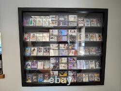 Graded Trading Card Display Case USA Made 55 Sport Solid Wood Baseball PSA Slabs