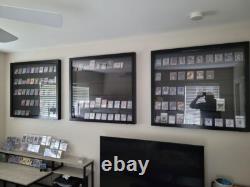 Graded Trading Card Display Case USA Made 55 Sport Solid Wood Baseball PSA Slabs