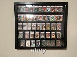 Graded Trading Card Display Case USA Made 55 Sport Walnut Wood Baseball PSA Slab