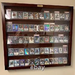 Graded Trading Card Display Case USA Made 55 Sport Walnut Wood Baseball PSA Slab