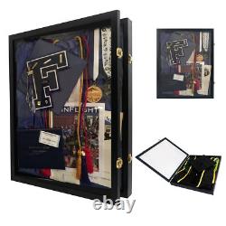 Graduation Apparel Shadow Box Frame Wood Display Case