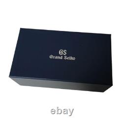 Grand Seiko 2-Slot Wooden Watch Box Display Case Limited Genuine Navy Blue Color