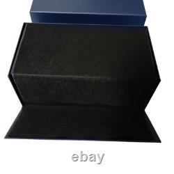 Grand Seiko 2-Slot Wooden Watch Box Display Case Limited Genuine Navy Blue Color