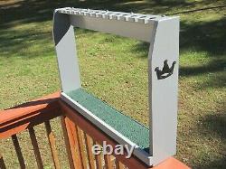 Gray Solid Wood Golf Club Floor Display Rack Case for 14 Scotty Cameron Putters