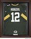 Green Bay Packers Brown Framed Logo Jersey Display Case