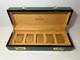 Green Wooden Watch Display Storage Case With Outer Presentation Box
