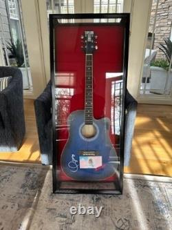 Guitar Display Case Acoustic Electric Wood Cabinet Gibson Fender PRS Holder Rack