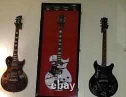 Guitar Display Case Acoustic Electric Wood Cabinet Gibson Fender PRS Holder Rack