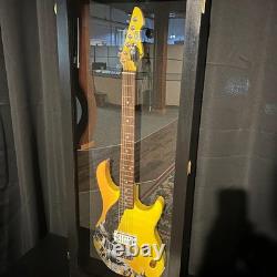 Guitar Display Case Electric Black & Red USA Wood Cabinet Fender Wall Shadow Box