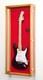 Guitar Display Case Electric Oak Wood Rack Fender Gibson Wall Cabinet Shadow Box